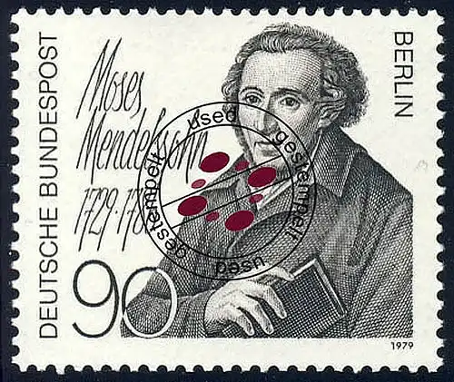 601 Moses Mendelssohn O gestempelt