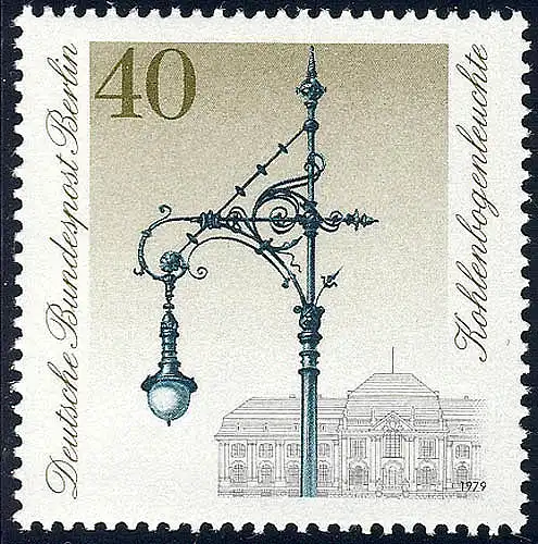 604 Straßenbeleuchtung 40 Pf **
