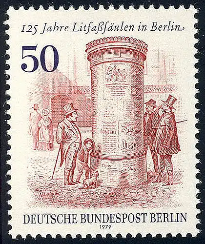 612 Litfaßsäule ** postfrisch