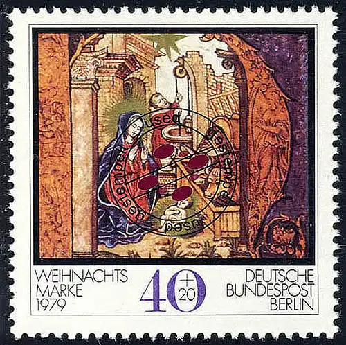 613 Weihnachten 40+20 Pf O