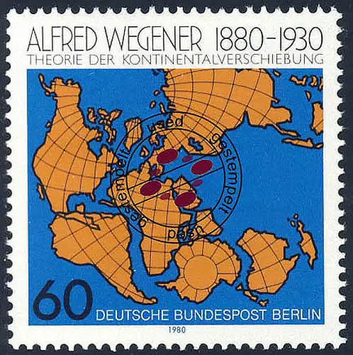 616 Alfred Wegener, gestempelt O