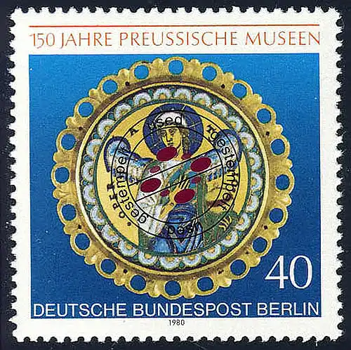 625 Preußische Museen 40 Pf O gestempelt