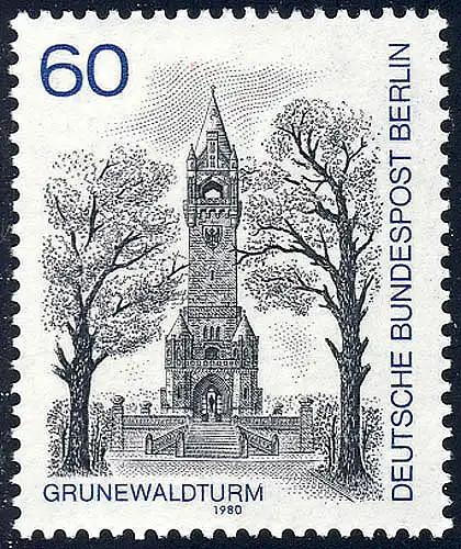 636 vues 60 Pf Grunewaldturm **