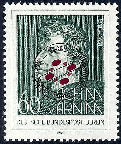637 Achim von Arnim O gestempelt