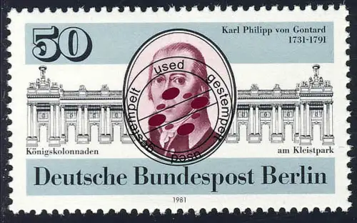 639 Karl Philipp von Gontard O gestempelt