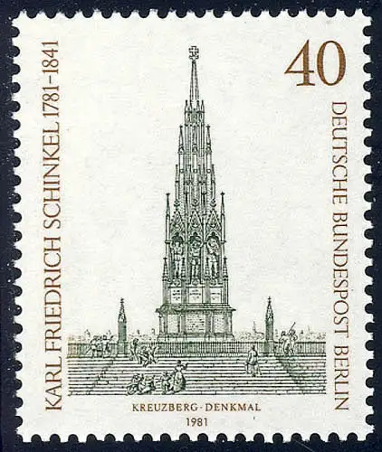 640 Karl Friedrich Schinkel, postfrisch **