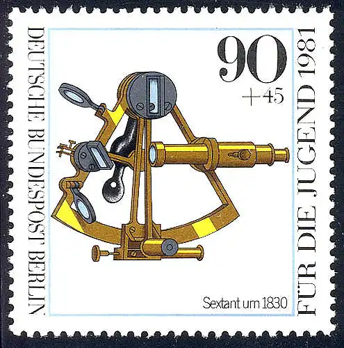 644 Optische Instrumente 90+45 Pf postfrisch ** - Sextant