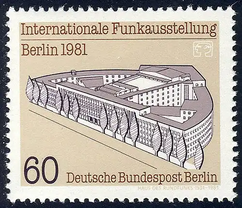 649 Funkausstellung 60 Pf ** postfrisch