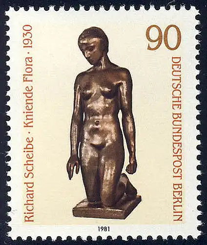 657 Skulpturen 90 Pf Richard Scheibe **