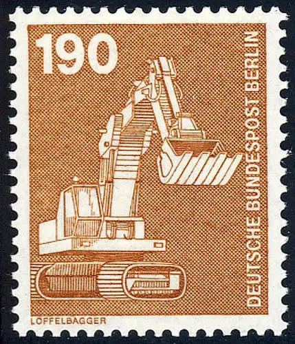 670 Industrie und Technik 190 Pf Löffelbagger, postfrisch **