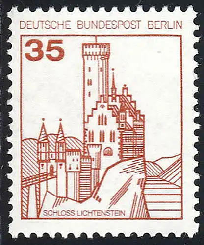 673 Burgen und Schlösser 35 Pf Lichtenstein **