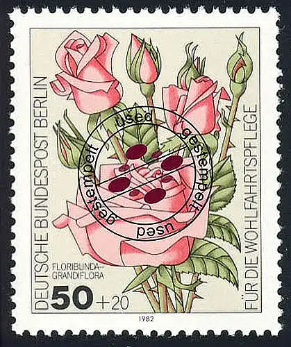 680 Rose de jardin de bienfaisance 50+20 Pf O
