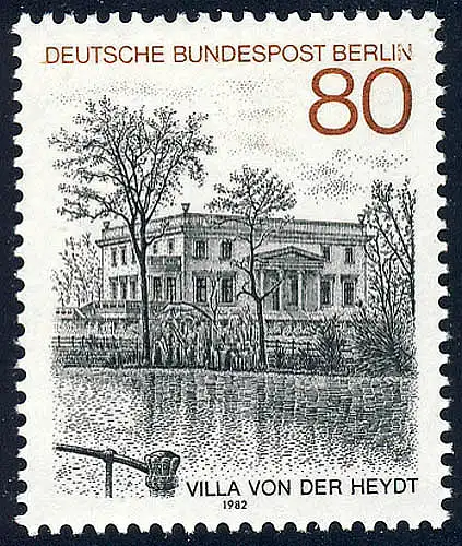 687 Ansichten 80 Pf Villa von der Heydt **