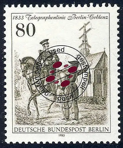 693 Telegraphenlinie O gestempelt