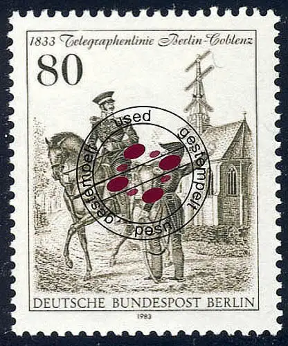 693 Telegraphenlinie O gestempelt