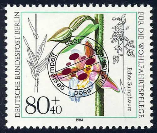 726 Wohlfahrt Orchideen 80+40 Pf O