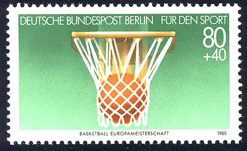 732 Basketball Europameisterschaft 80+40 Pf **