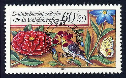 745 Wohlfahrt Miniaturen 60+30 Pf O