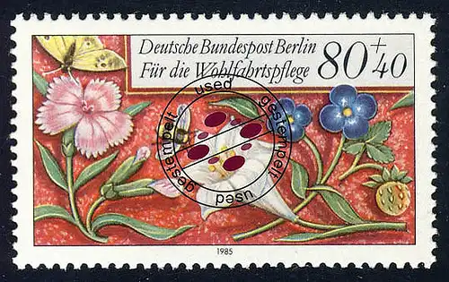 746 Wohlfahrt Miniaturen 80+40 Pf O