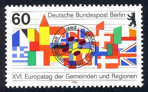 758 Journée européenne 1986 O. .