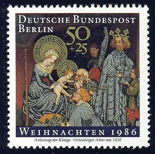 769 Weihnachten 50+25 Pf Ortenberger Altar **