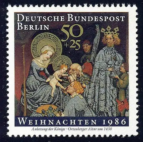 769 Weihnachten 50+25 Pf Ortenberger Altar **