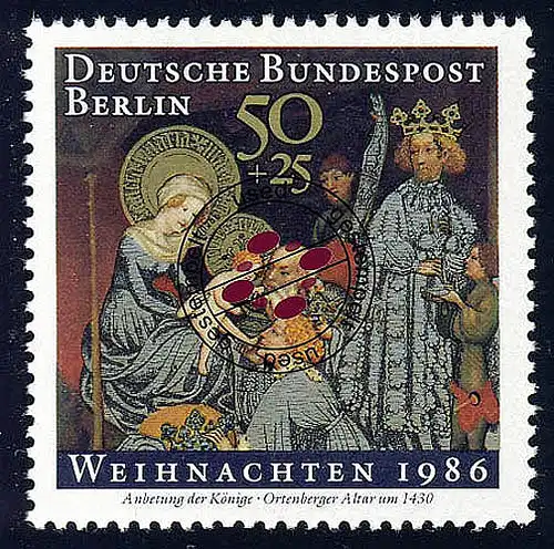 769 Weihnachten 50+25 Pf Ortenberger Altar O