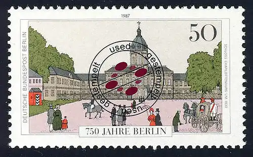 773 750 Jahre Berlin 50 Pf aus Block 8, O