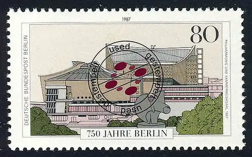 775 750 Jahre Berlin 80 Pf aus Block 8, O