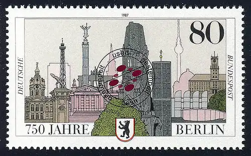 776 750 Jahre Berlin 80 Pf Stadtwappen O