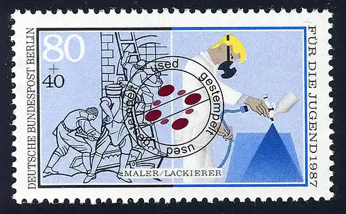 783 Peintre de jeunesse / peintre 80+40 Pf O