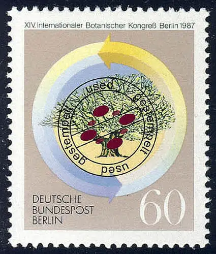 786 Botanischer Kongress 1987, gestempelt O