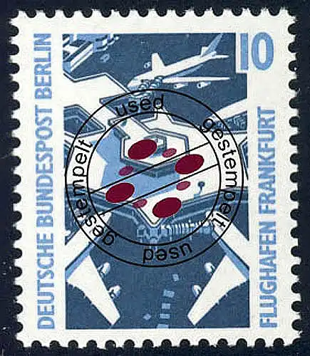 798A Sehenswürdigkeiten 10 Pf Frankfurt/Main O