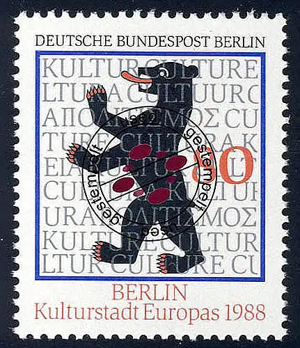 800 Capitale européenne de la culture Berlin 1988 O