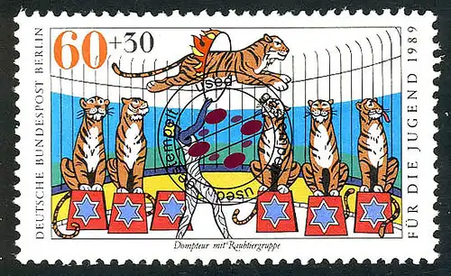 838 Jugend Zirkus 60+30 Pf Dompteur O