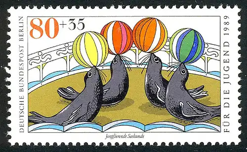 840 Seelöwen 80+35 Pf **