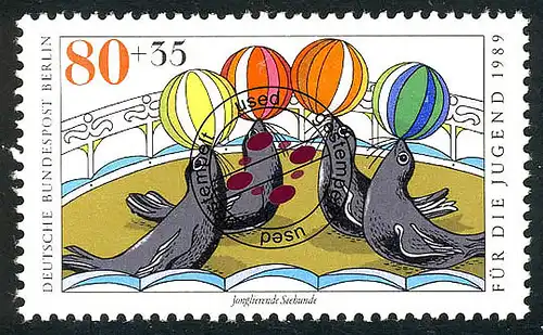 840 Seelöwen 80+35 Pf O