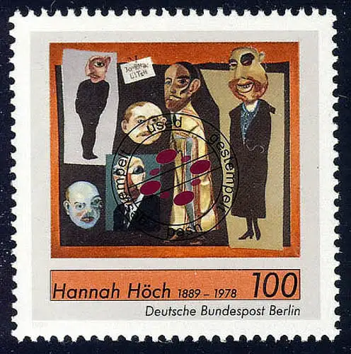 857 Hannah Höch, gestempelt O