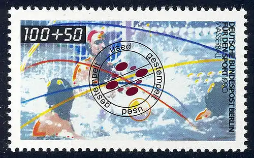 864 Wasserball 100+50 Pf O