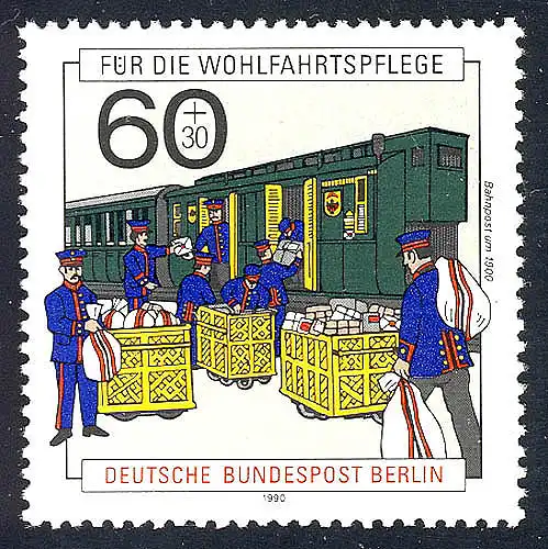 876 Wohlfahrt Telekommunikation 60+30 Pf **