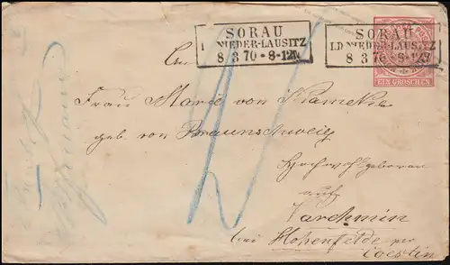 Confédération allemande du Nord U 1Aa, paragraphe 1 de la loi sur le SORAU et la NIEDERLAUSE 8.3.1870