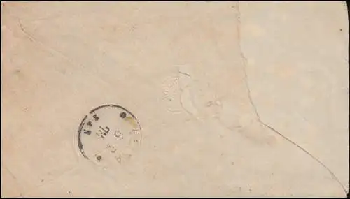 Couverture U 12Adler 10 Pfennig TREFFURT 4.2.1878 selon GEISA 5.2.78