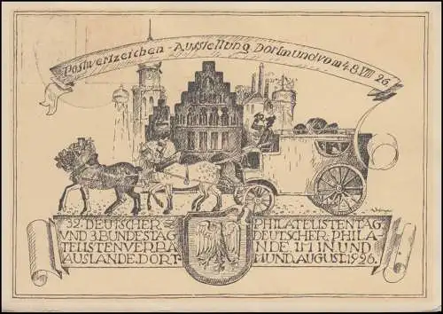 Transporté par avion par Tempelhofer Feld Postamt Berlin SSt Dortmund 4.8.26