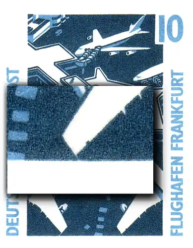 29b boîte de marque MH, rectangle PLF sur avion, case 2, **