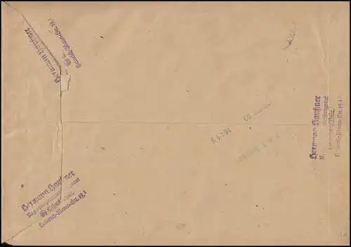 926-933 - Petite arc de vol spatial Eil-R - Lettre EFFERT 29.3.63 vers BERLIN 30.3.