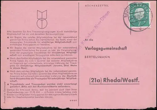 Landpost Unierehler Kleinhau au sujet DE DUREN 1 - 24.10.60 sur les feuilles de livres selon Rheda