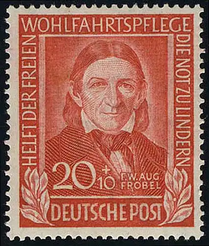 119 Friedrich Fröbel 20+10 Pf, postfrisch **