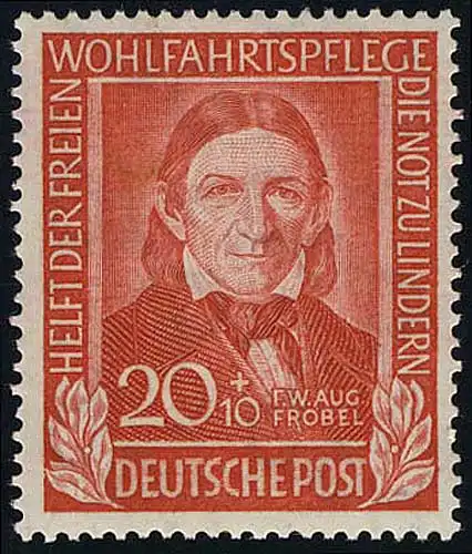 119 Friedrich Fröbel 20+10 Pf, **