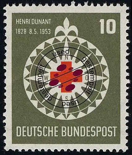 164 Dunant / RDC - Marque O Tamponné