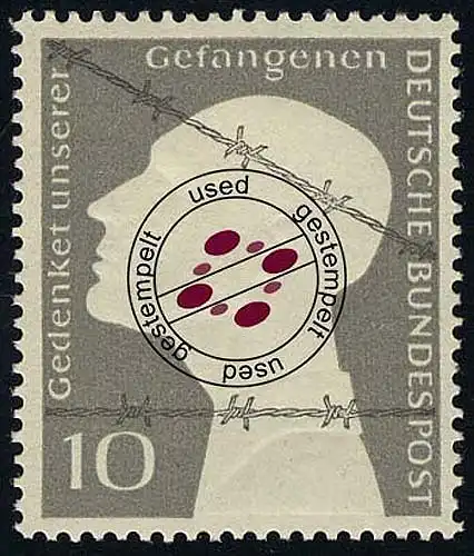 165 Kriegsgefangene - Marke O gestempelt